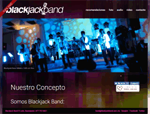 Tablet Screenshot of blackjackband.com.mx